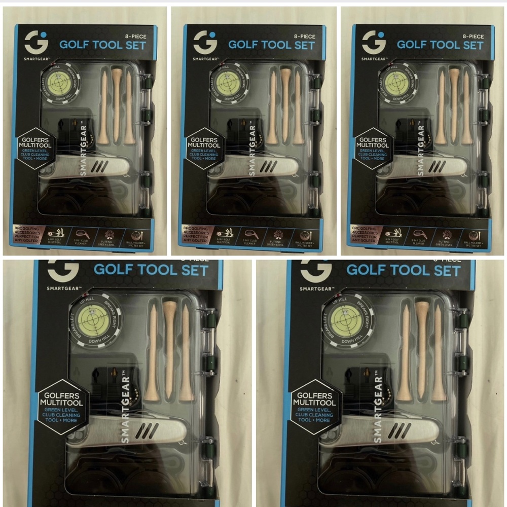 Smartgear 8 Piece Golf Tool Set 5 Pack Bundle